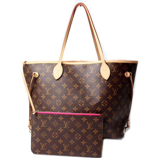 Louis Vuitton Neverfull MM W/ Wallet Monogram