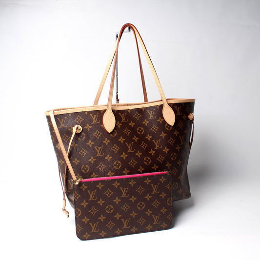 Louis Vuitton Neverfull MM W/ Wallet Monogram