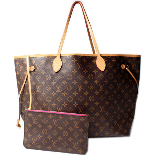 Louis Vuitton Neverfull W/Wallet GM Monogram