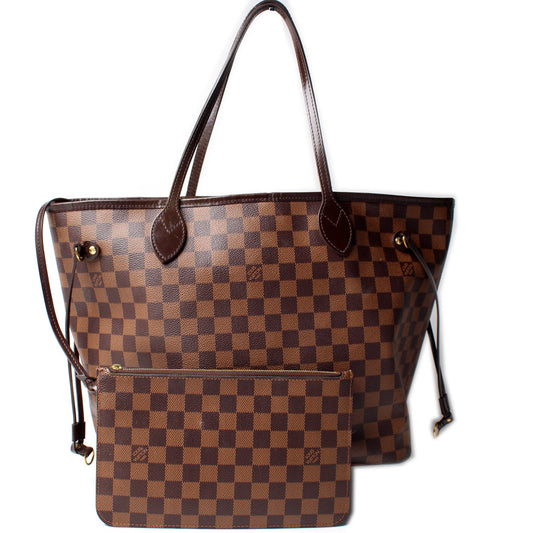 Louis Vuitton Neverfull w/Wallet MM Ebene