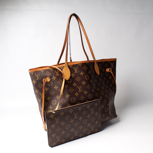 Louis Vuitton Neverfull MM W/ Wallet Monogram