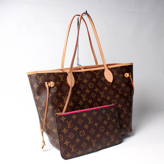 Louis Vuitton Neverfull MM W/ Wallet Monogram