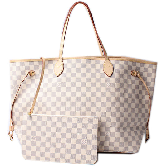 Louis Vuitton Neverfull W/ Wallet GM Damier Azur