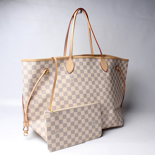 Louis Vuitton Neverfull W/ Wallet GM Damier Azur