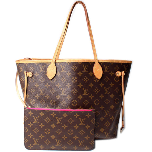 Louis Vuitton NEverfull MM W/ Wallet Monogram