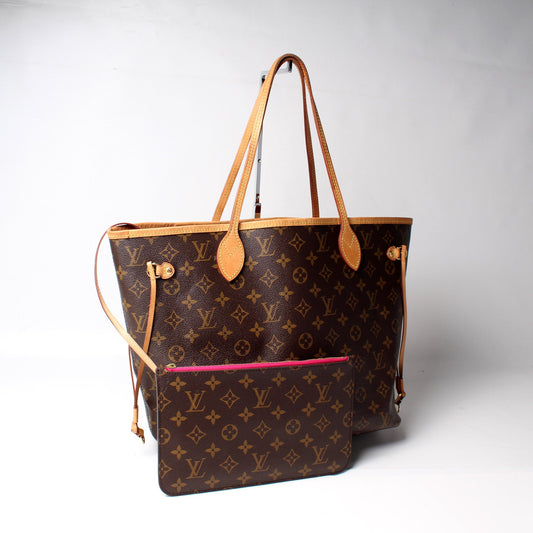 Louis Vuitton NEverfull MM W/ Wallet Monogram