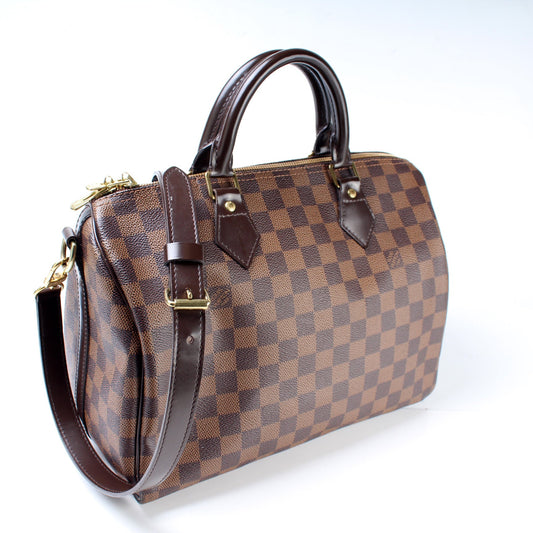 Louis Vuitton Speedy 30 Bandouliere Damier Ebene