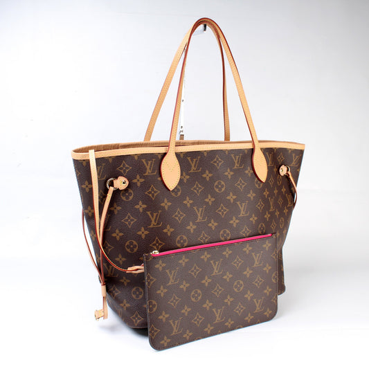 Louis Vuitton Neverfull MM W/ Wallet Monogram