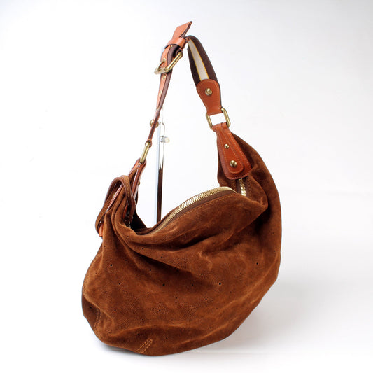 Louis Vuitton Onatah PM Hobo Suede Mahina
