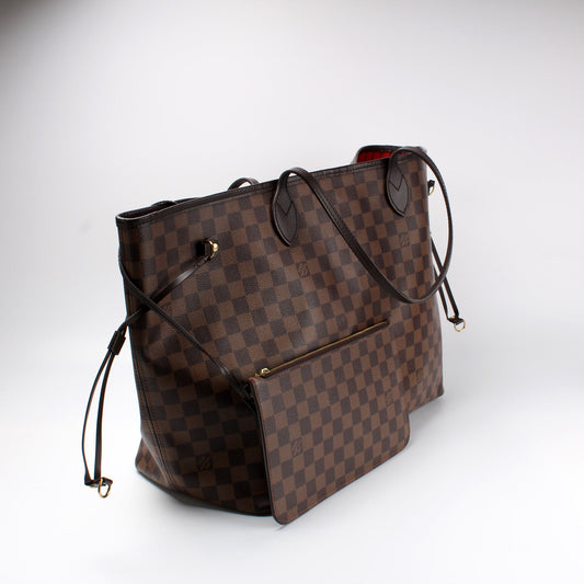 Louis Vuitton Neverfull W/ Wallet GM Damier Ebene