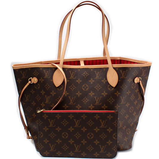 Louis Vuitton Neverfull MM W/ Wallt Monogram