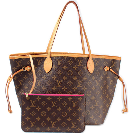 Louis Vuitton Neverfull w/Wallet MM Monogram