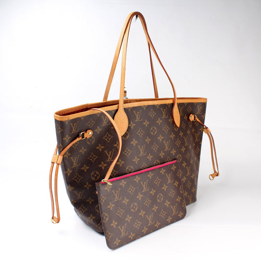 Louis Vuitton Neverfull w/Wallet MM Monogram