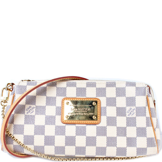 Louis Vuitton Eva Clutch Damier Azur