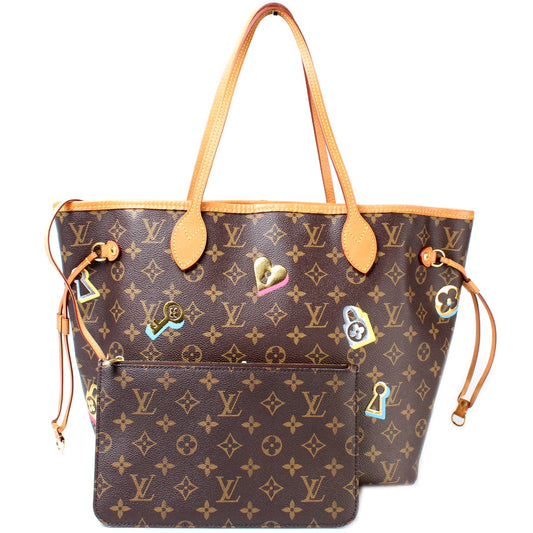 Louis Vuitton Neverfull MM Lovelock w/Wallet