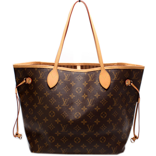 Louis Vuitton Neverfull W/ Wallet MM Monogram