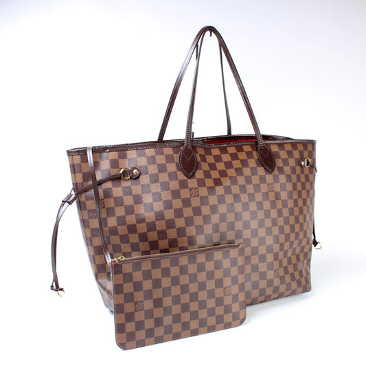 Louis Vuitton Neverfull GM W/ Wallet Damier Ebene