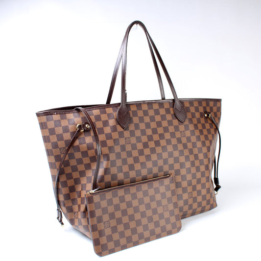Louis Vuitton Neverfull GM W/ Wallet Damier Ebene