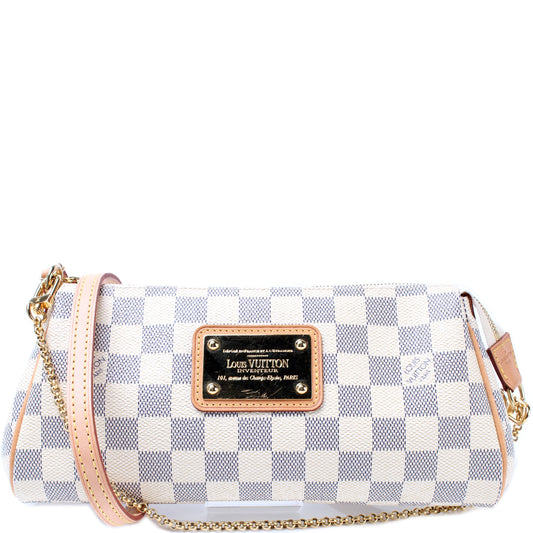 Louis Vuitton Eva Clutch Damier Azur