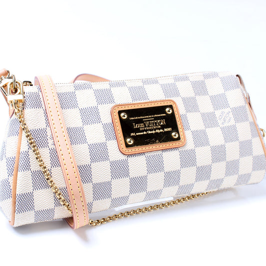 Louis Vuitton Eva Clutch Damier Azur