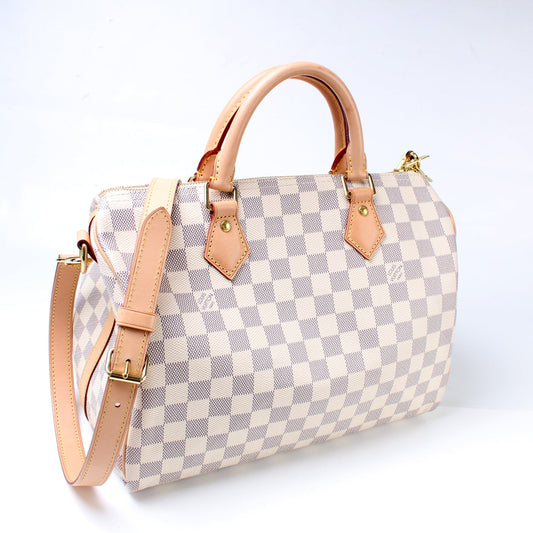 Louis Vuitton Speedy 30 Bandouliere Damier Azur