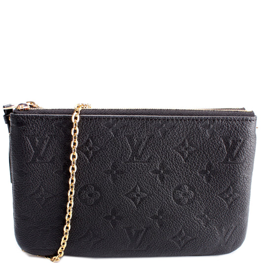 Louis Vuitton Double Zip Pochette Empreinte