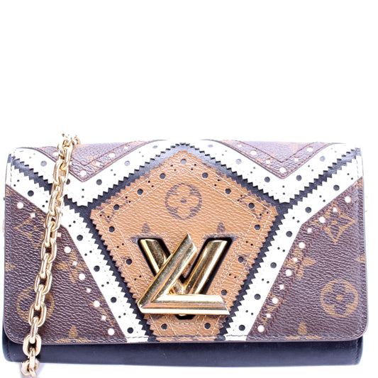 Louis Vuitton Brogue Twist Chain Wallet Monogram