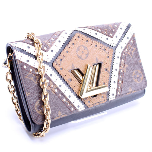 Louis Vuitton Brogue Twist Chain Wallet Monogram