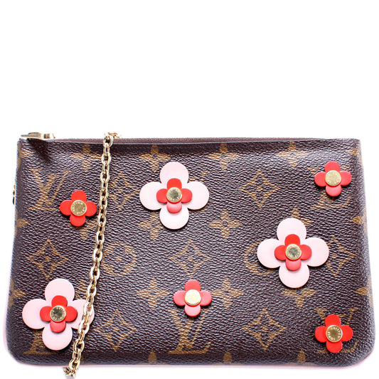 Louis Vuitton Double Zip Pochette Blooming Flowers
