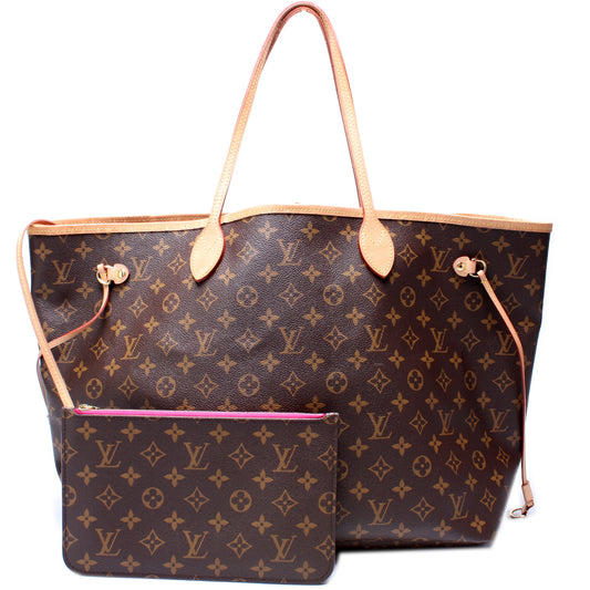 Louis Vuitton Neverfull w/Wallet GM Monogram