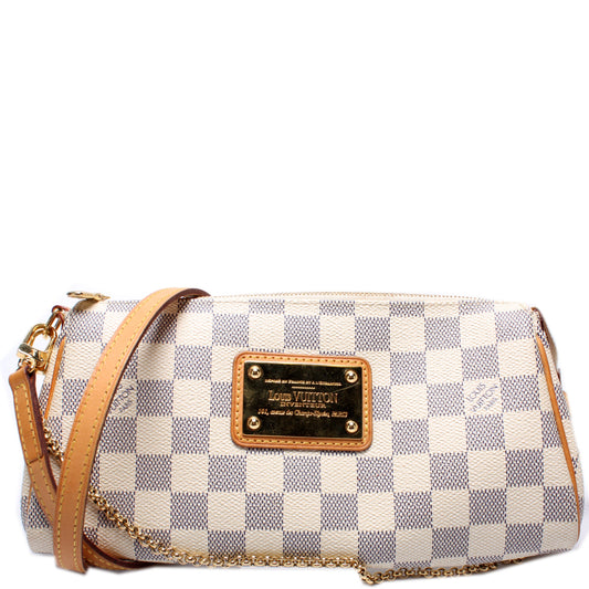 Louis Vuitton Eva Clutch Damier Azur