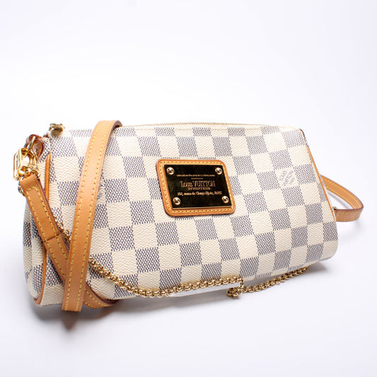 Louis Vuitton Eva Clutch Damier Azur