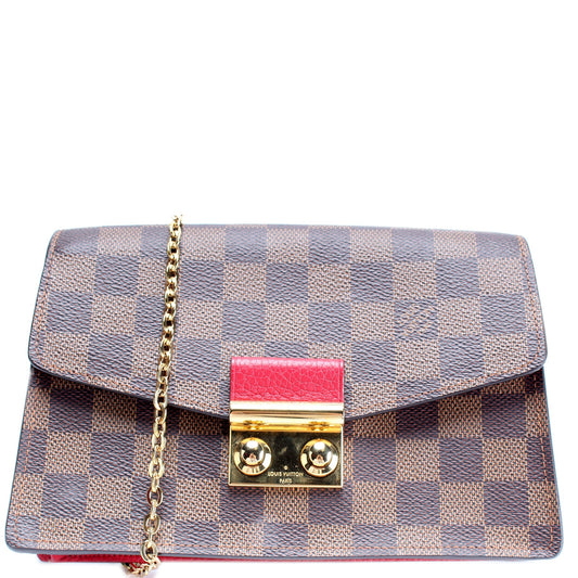Louis Vuitton Croisette Chain Wallet NM Damier Ebene