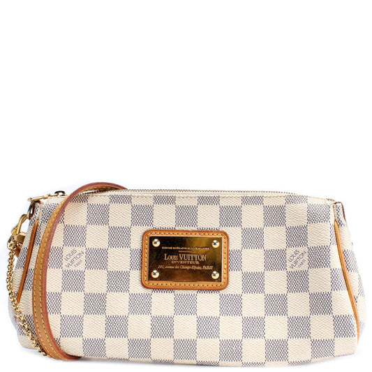 Louis Vuitton Eva Clutch Damier Azur