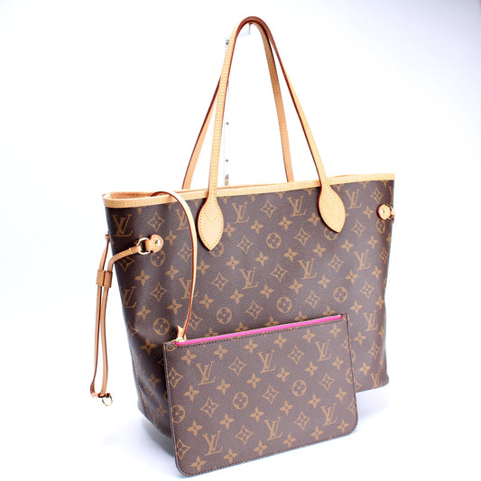 Louis Vuitton Neverfull MM W/ Wallet Monogram