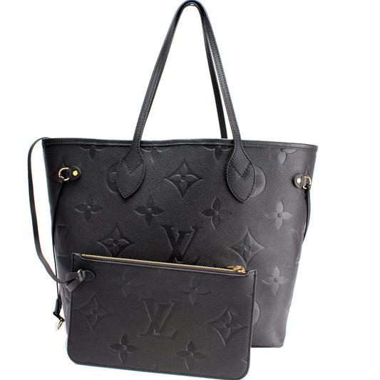 Louis Vuitton Neverfull W/Wallet MM Empreinte