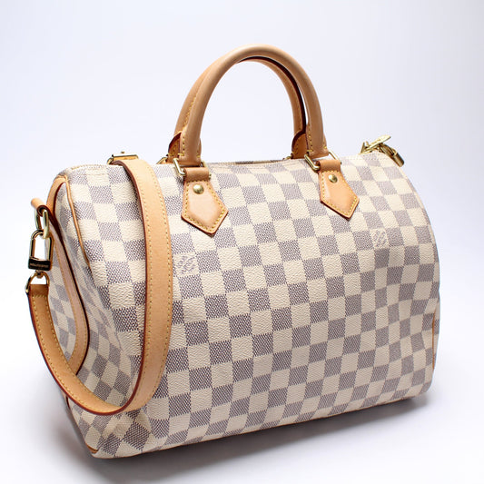 Louis Vuitton Speedy 30 Bandouliere Damier Azur