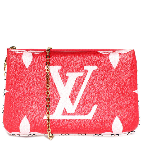 Louis Vuitton Double Zip Pochette Giant Reverse Monogram