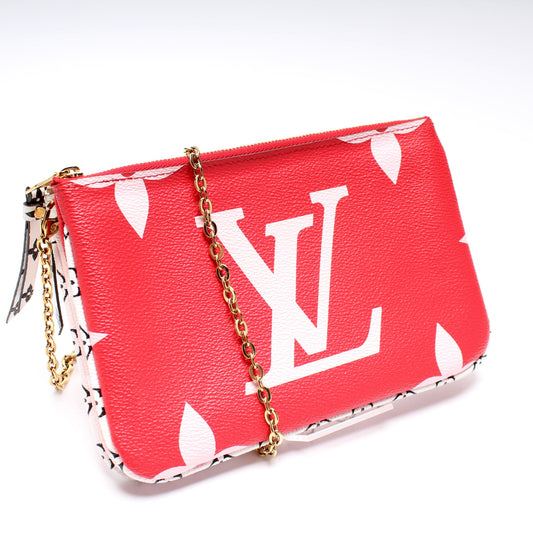 Louis Vuitton Double Zip Pochette Giant Reverse Monogram