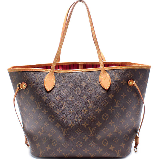 Louis Vuitton Neverfull W/Wallet MM Monogram