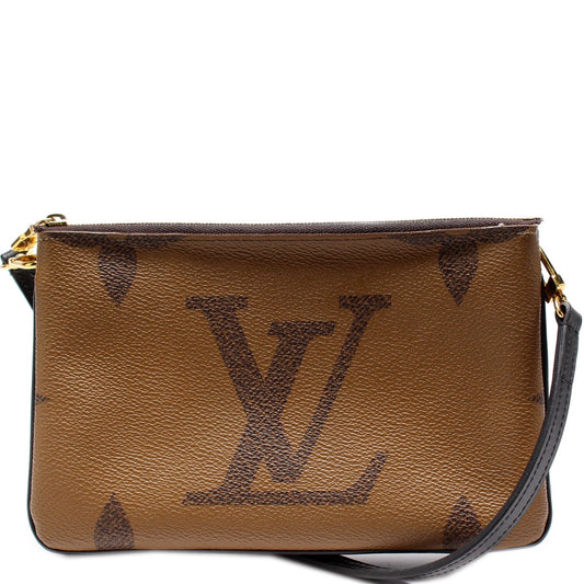 Louis Vuitton Double Zip Pochette Giant Reverse Monogram