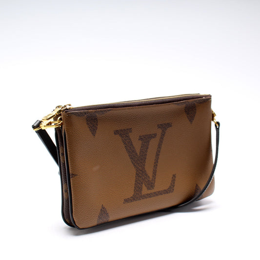 Louis Vuitton Double Zip Pochette Giant Reverse Monogram