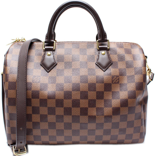 Louis Vuitton Speedy 30 Bandouliere Damier Ebene