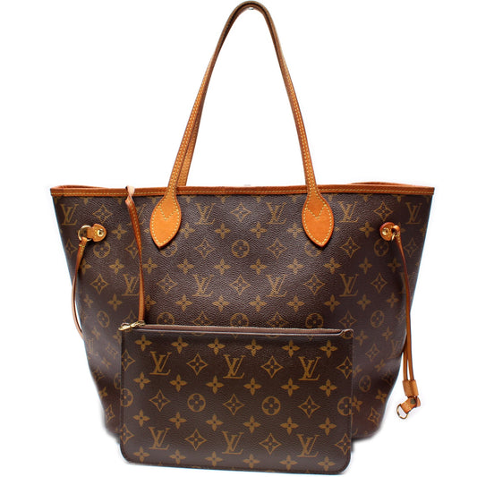 Louis Vuitton Neverfull w/Wallet MM Monogram