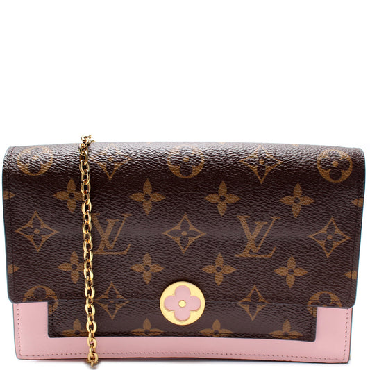 Louis Vuitton Flore Chain Wallet Monogram