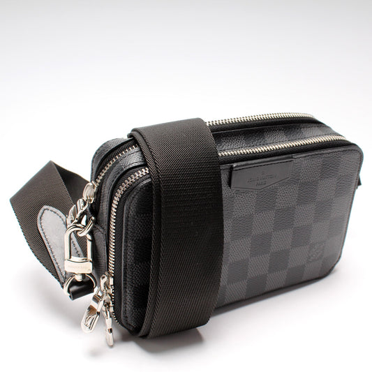 Louis Vuitton Alpha Wearable Wallet Damier Graphite
