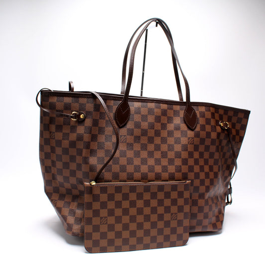 Louis Vuitton Neverfull W/ Wallet GM Damier Ebene