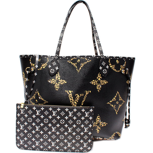 Louis Vuitton Neverfull W/Wallet MM Jungle