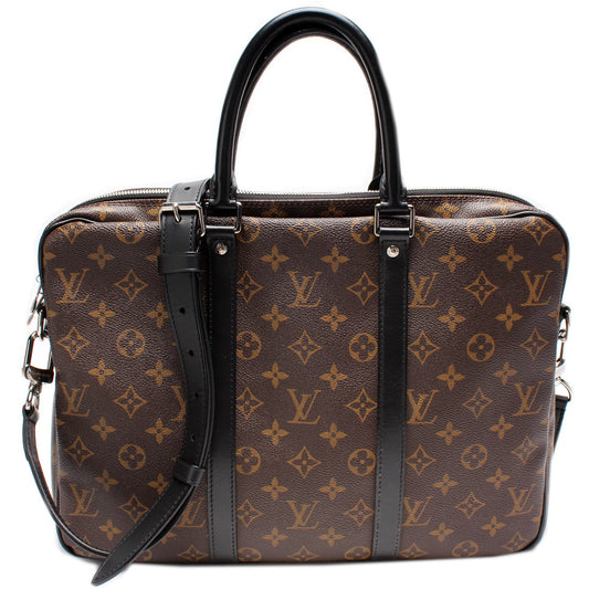 Louis Vuitton Porte Documents Voyage PM Macassar