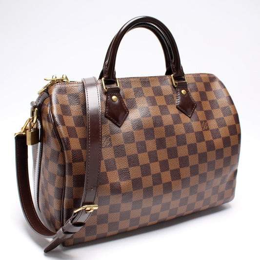 Louis Vuitton Speedy 30 Bandouliere Damier Ebene